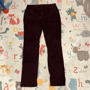 Talbots Straight Maroon Pants sized 2P